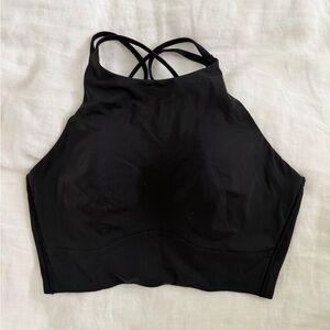Lululemon Athletica Black High-Neck Sports Bra